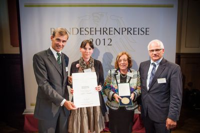 2012 Bundesehrenpreis für WESA-Feinkost Höchste deutsche Qualitätsauszeichnung - Preisverleihung in Berlin